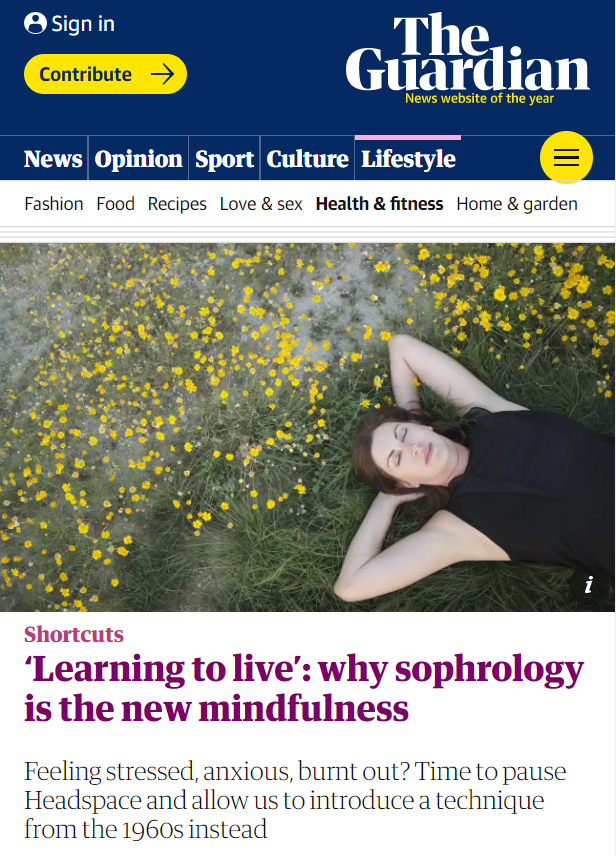 Sophrology Guardian Newspaper